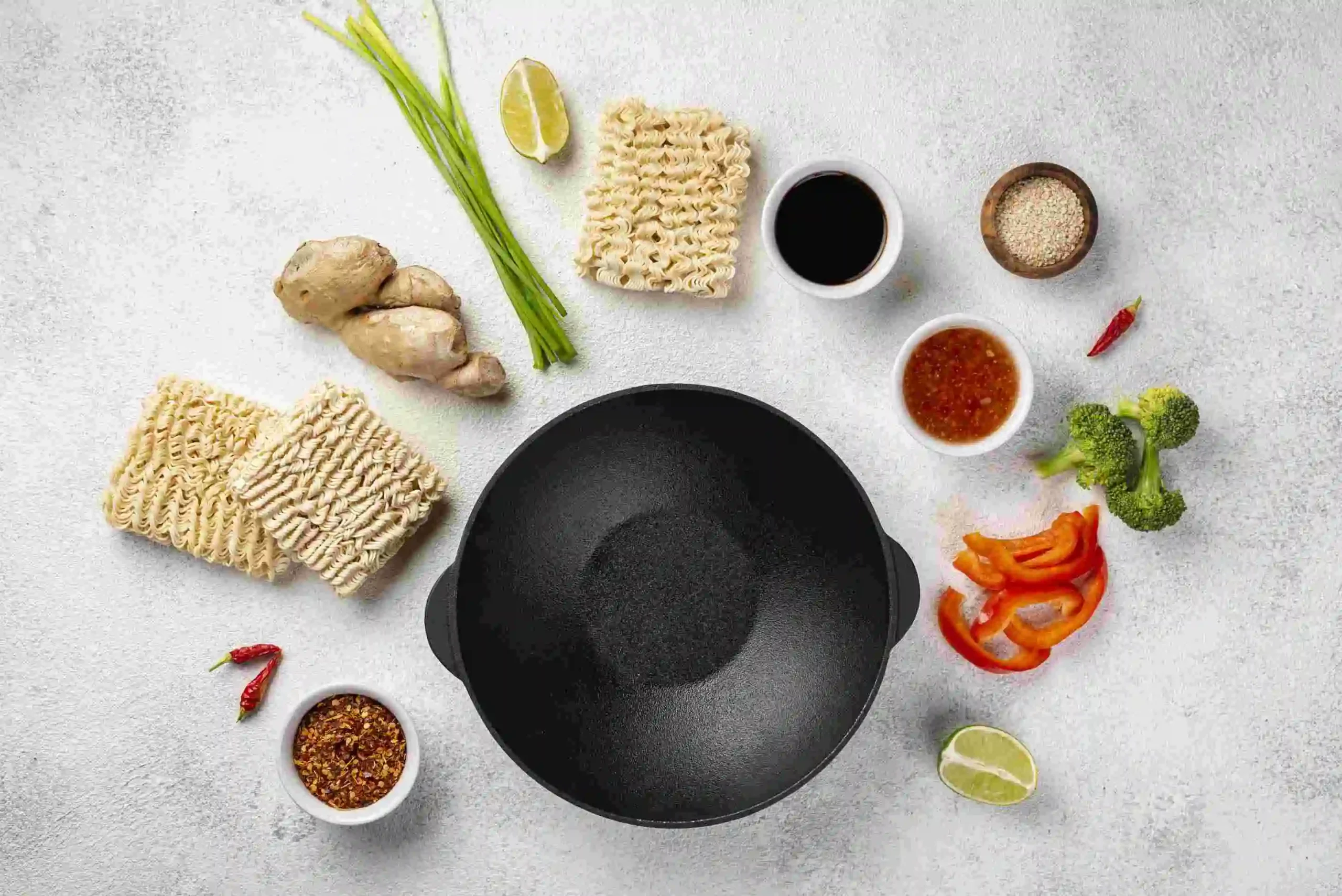 Flat vs Round Bottom Woks