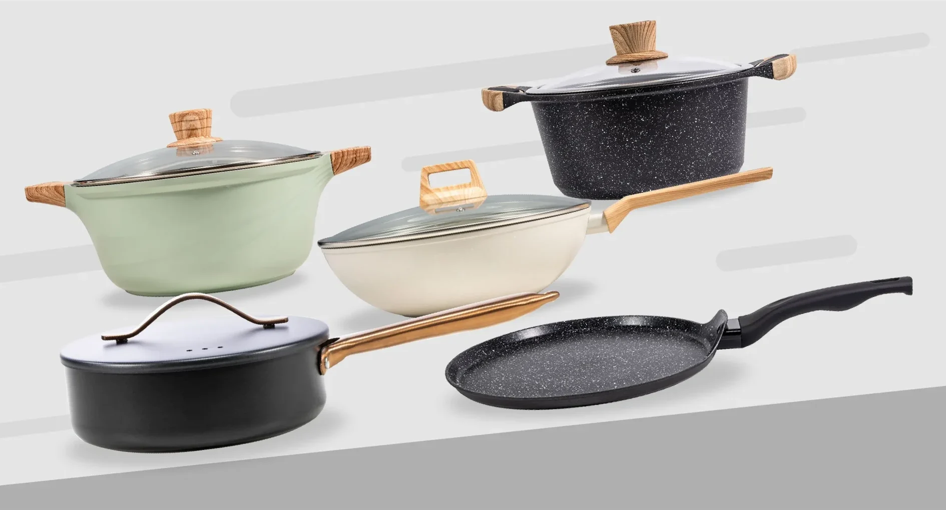 aluminum cookware background