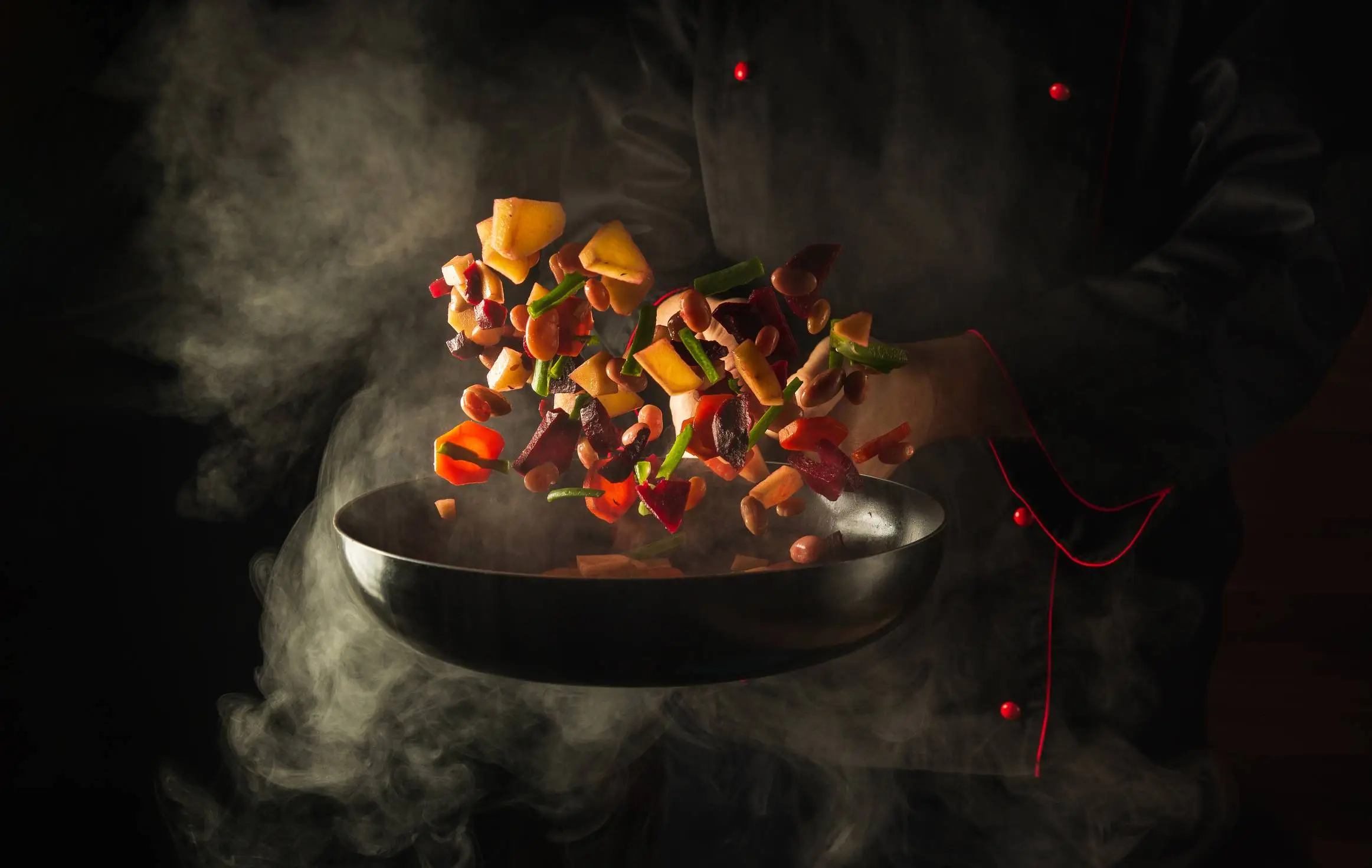 chef prepare food with different material cookware - KitchenGuidePro chef prepare food with different material cookware