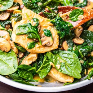 Mushroom and Spinach Chicken Sauté