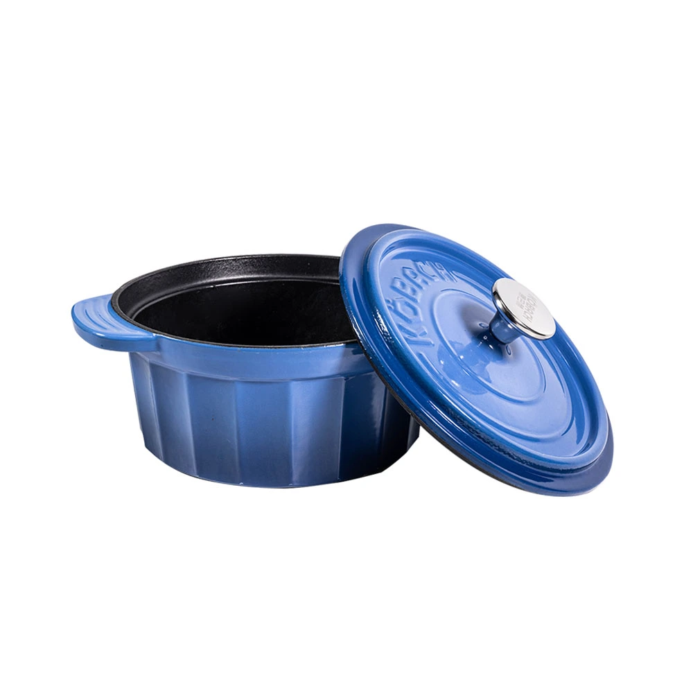 blue enamel dutch oven