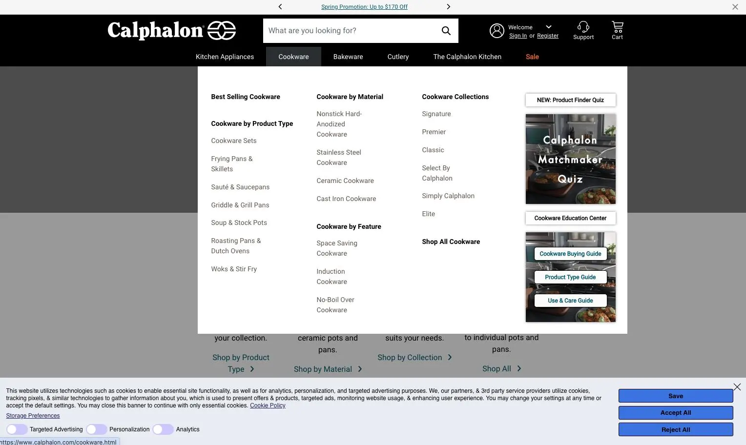 Calphalon website cookware product Calphalon website cookware product