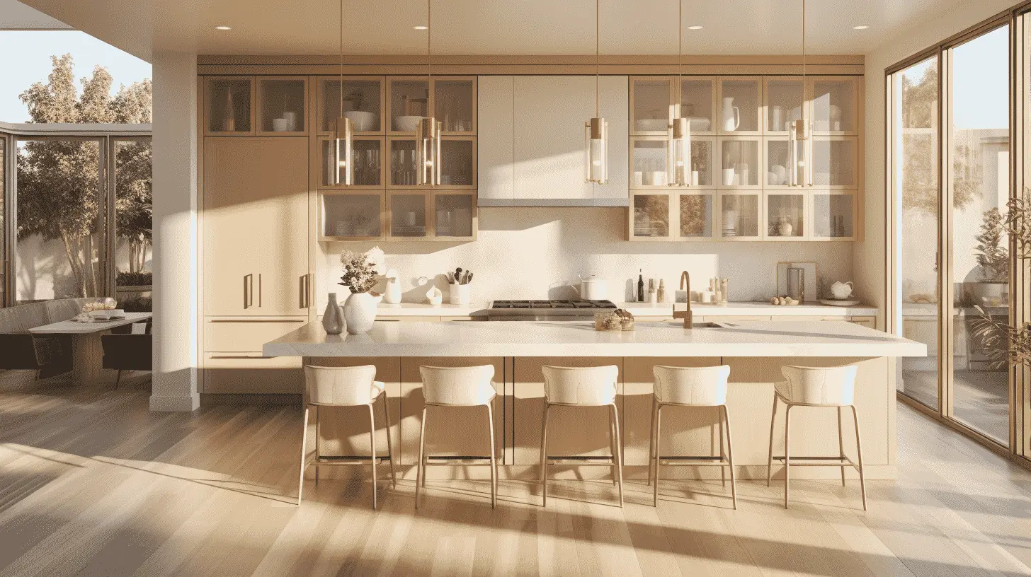 木製キャビネットの扉をガラスの自然光に変える 木製キャビネットの扉をガラスの自然光に変える