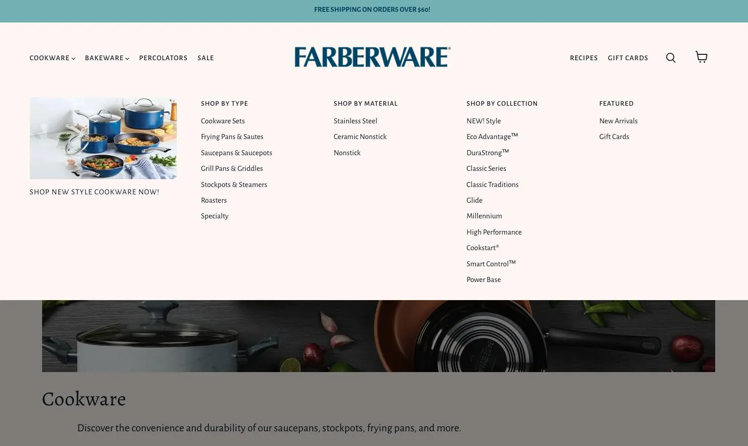 Farberware website cookware product Farberware website cookware product