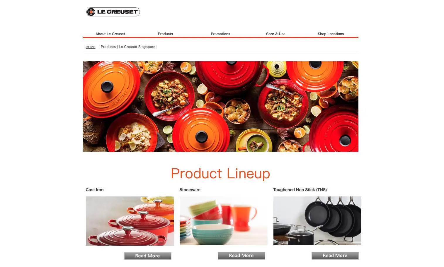 Le Creuset website cookware product Le Creuset website cookware product